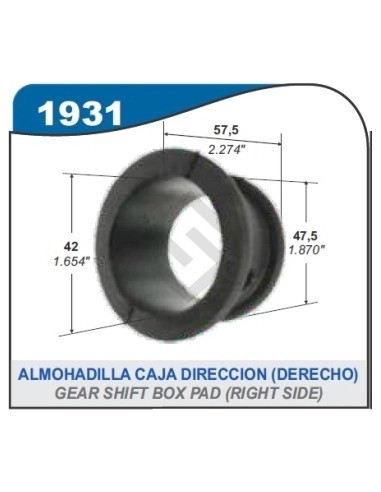Rt Almohadilla Caja Dir. Izq. Kangoo
