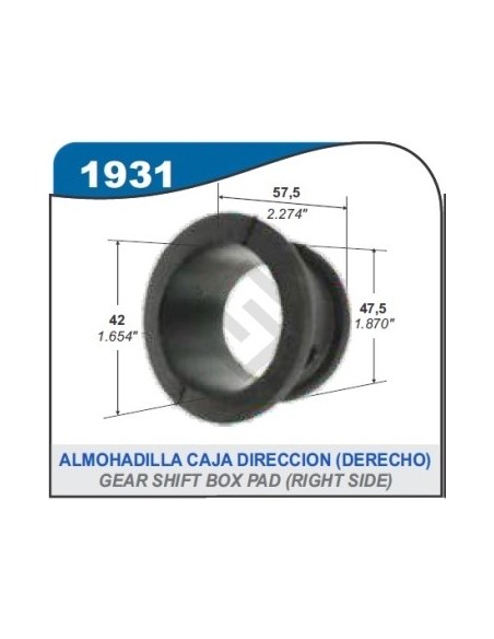 Rt Almohadilla Caja Dir. Izq. Kangoo