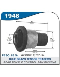 Vr Buje Brazo Tensor Megane Ii / Nissan Tiida / Note