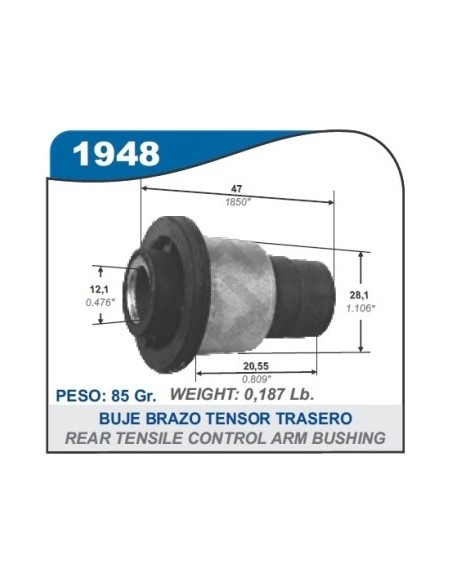 Vr Buje Brazo Tensor Megane Ii / Nissan Tiida / Note