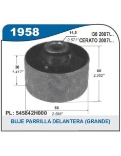 Im Buje Parrilla Del. Post. Hyundai I30 07/... Kia Cerato 07/...