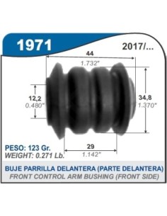 Rt Buje Parr. Del. Kwid 17/... Carretel- 1 Tubo - Pte. Delantera