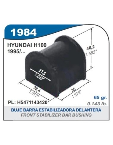 Im Buje Barra Estabil.  Del.  Hyundai H-100 95/...