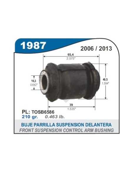 Im Buje Parrilla Del. Toyota Rav4 06/13 - Pte. Delantera