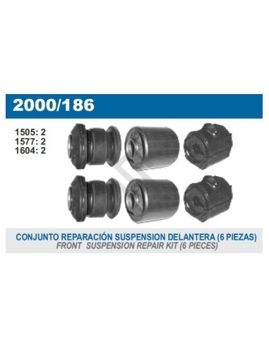 Fd Kit Bujes Susp.del. Fiesta / Ecosport - 03/..  (6 Piezas)