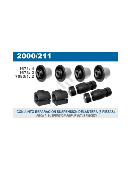 Rt Kit Bujes Susp.del. Logan / Sandero (8 Piezas)