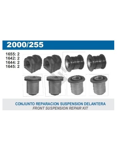 Rt Kit Bujes Susp.del. Master - 8 Piezas