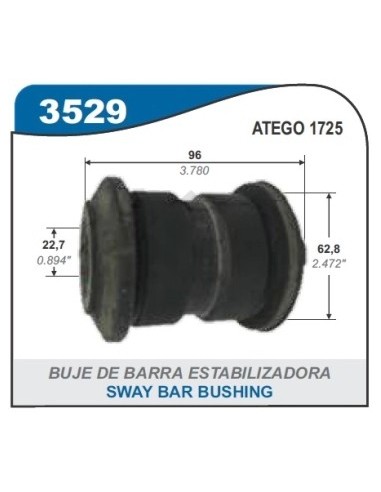 Im Buje Elastico Tras. M.benz Atego 1725 08/... - Pte Trasera