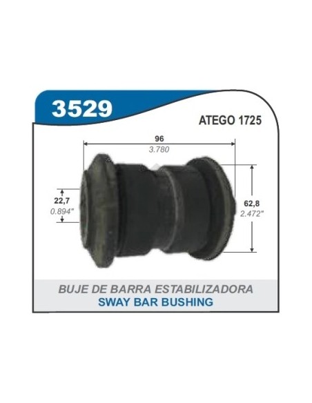 Im Buje Elastico Tras. M.benz Atego 1725 08/... - Pte Trasera