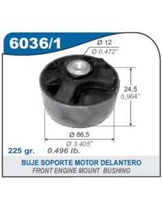 Rt Soporte Motor Tras.central  R.19/clio/megane