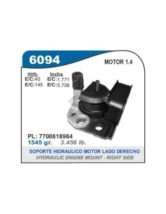 Rt Soporte Motor Hidr.  Del. Der. Clio 1.4 / Express Diesel - C/limitador