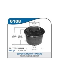 Fd Soporte Motor Tras. Cargo - 39mm
