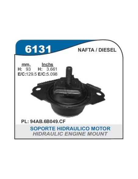 Fd Soporte Motor Del. Escort Nafta/diesel - Hidraulico - Rm12x1.75