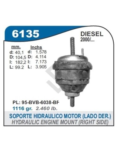 Fd Soporte Motor Hidr. Lado Der. Transit Diesel