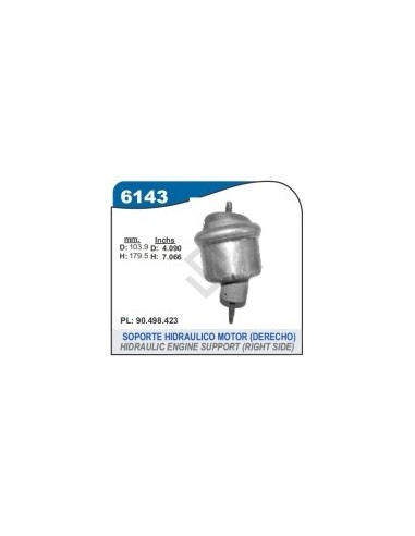 Ch Soporte Motor Vectra Hidraulico - L/der. - Cuello Curvo
