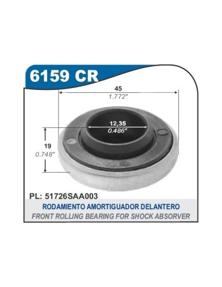 Im Crapodina Amort. Del. Honda Fit / City 04/... - Nissan March / Versa