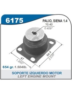 Ft Soporte Motor Izq.  Palio/siena 1.4