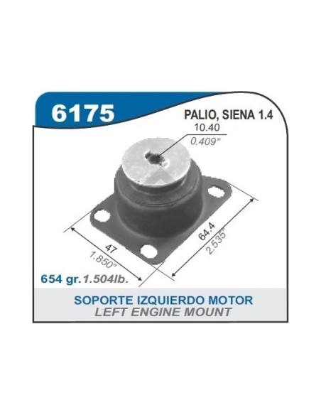 Ft Soporte Motor Izq.  Palio/siena 1.4