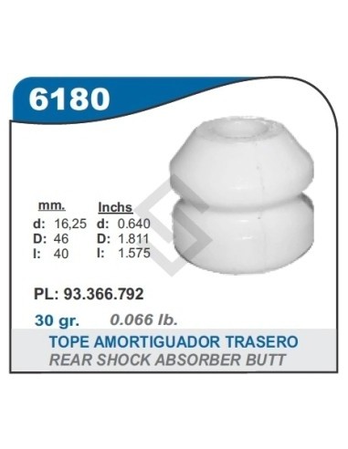 Ch Tope Amort. Tras. Agile