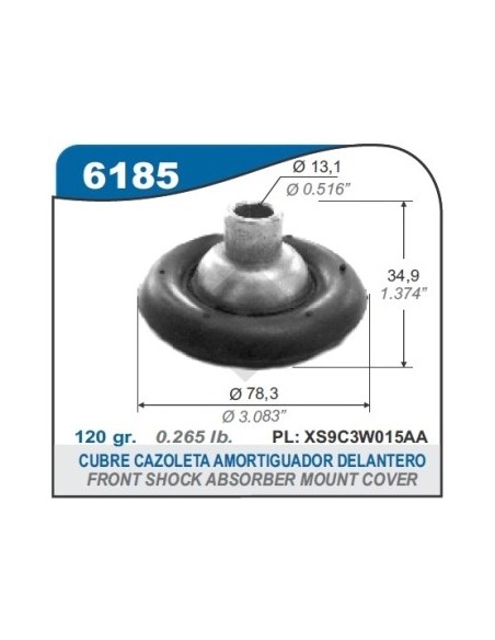Fd Cubre Cazoleta Sup. Del. Fiesta / Ka / Courier