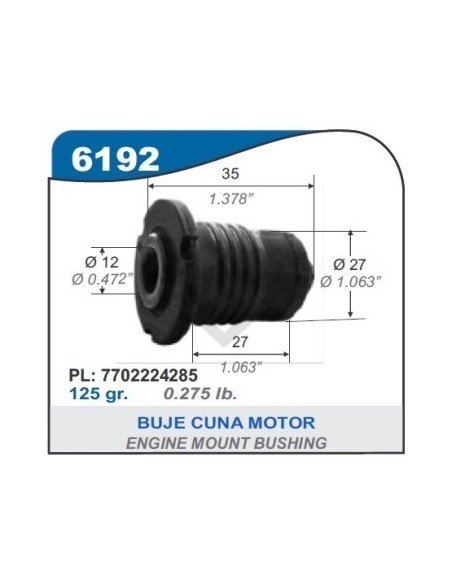 Rt Buje Cuna Motor Kangoo