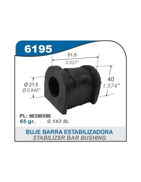 Ch Buje Barra Estabil. Del. Spark 09/... - Central