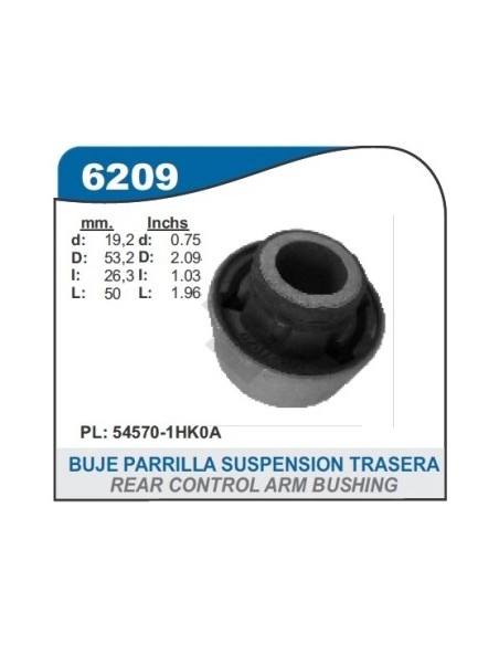 Im Buje Parrilla Del. Nissan March / Versa - Pte Posterior