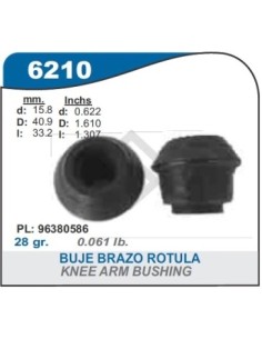 Ch Buje Brazo Rotula Spark / Chery Qq - Goma