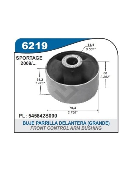Im Buje Parrilla Del. Kia Sportage 09/... - Grande