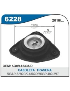 Vw Cazoleta Del. Golf 14/... Audi A3/s3 13/... Tiguan 16/..