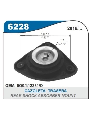 Vw Cazoleta Del. Golf 14/... Audi A3/s3 13/... Tiguan 16/..