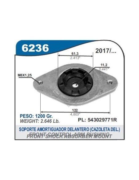 Rt Cazoleta Del. Kwid 17/...