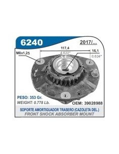 Ch Cazoleta Del. Cruze 1.4t 17/...