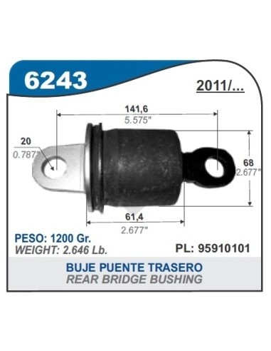Ch Buje Eje Tras. Cobalt 11/... Prisma Ii 13/... Onix - Sonic 12/14 - Spin 12/...