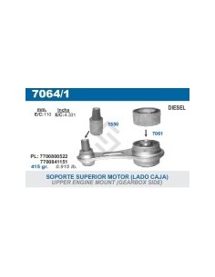 Rt Soporte Motor Sup. Express/clio/r.19 - Diesel - L/caja