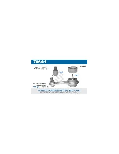 Rt Soporte Motor Sup. Express/clio/r.19 - Diesel - L/caja