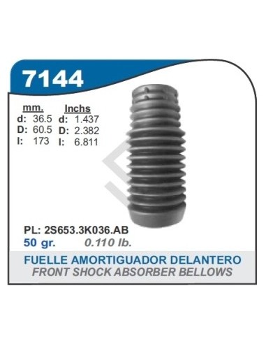 Fd Fuelle Amort. Del. Ecosport / Fiesta 03/...