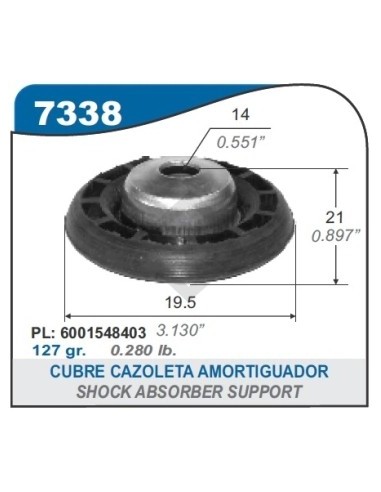 Rt Cubre Cazoleta Sup. Logan/sandero