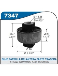 Ft Buje De Parrilla  Susp. Del. Toro - Pte Trasera