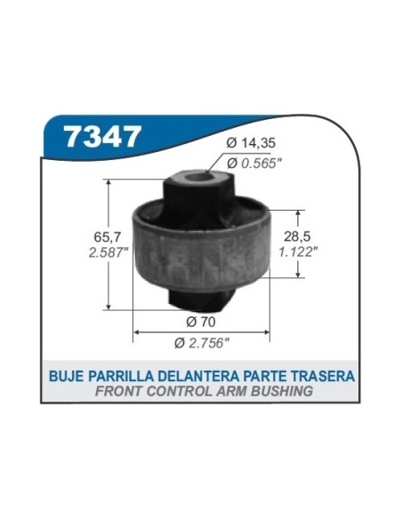 Ft Buje De Parrilla  Susp. Del. Toro - Pte Trasera