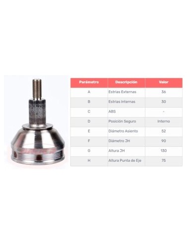 Vw Jta.homoc. Fox/suran 1.6 04/... C/abs - Seg. Int (36/30)