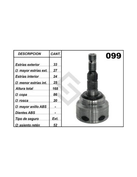 Ch Jta.homoc. Corsa Ii 1.7d / Meriva 1.7d (ee33/ei24)