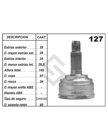 Im Jta.homoc. Honda Accord 1.8/2.0 - 89/... - C/kit