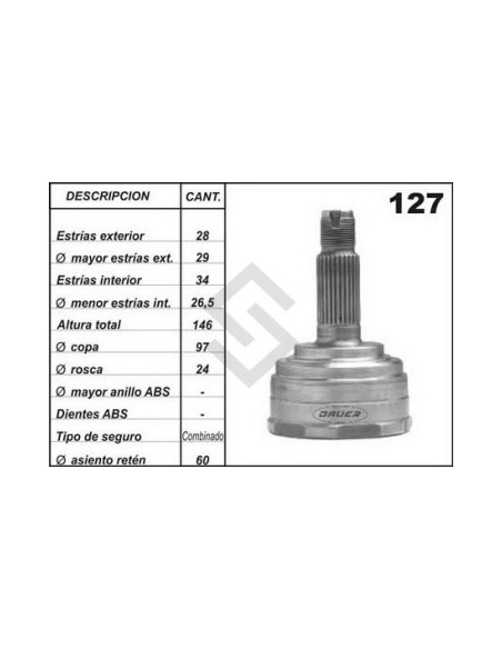 Im Jta.homoc. Honda Accord 1.8/2.0 - 89/... - C/kit