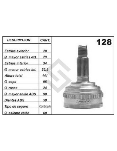 Im Jta.homoc. Honda Accord 1.8/2.0 - 89/... - C/abs - C/kit