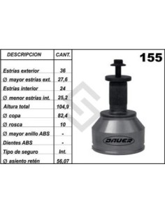 Fd Jta. Homoc. Focus Ii 04/... Mazda 3/m3 - (36 - 24) - Seg. Int.