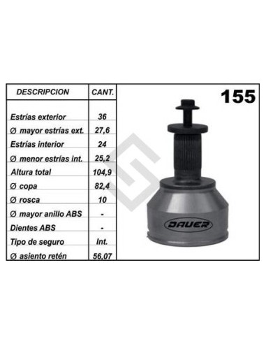 Fd Jta. Homoc. Focus Ii 04/... Mazda 3/m3 - (36 - 24) - Seg. Int.