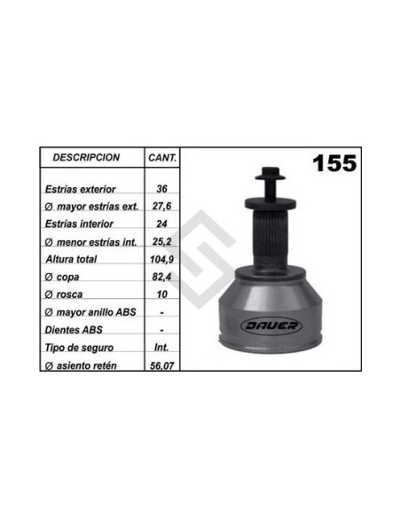 Fd Jta. Homoc. Focus Ii 04/... Mazda 3/m3 - (36 - 24) - Seg. Int.