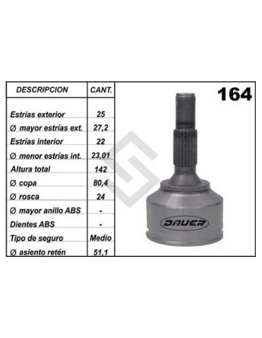 Ft Jta.homoc. F.500 1.3 Mjt/1.4 16v / Stilo / Bravo - (25 - 22) - Seg. Med.