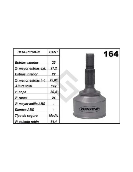 Ft Jta.homoc. F.500 1.3 Mjt/1.4 16v / Stilo / Bravo - (25 - 22) - Seg. Med.